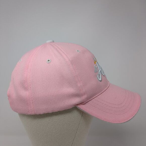 Angel Strapback Hat Pink One Size Adjustable Embroidered Santo Cap - Picture 4 of 8